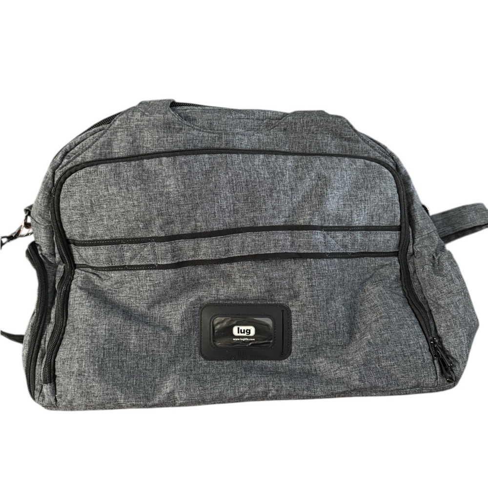 Lug Gray Tote Bag Modern Minimalist Design